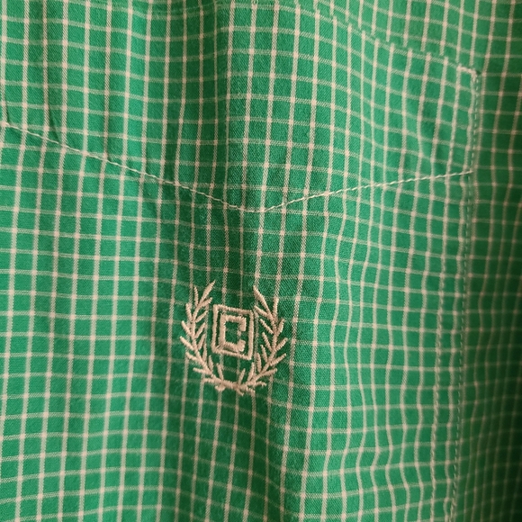 3/$20 chaps • green checked button down - Picture 3 of 6